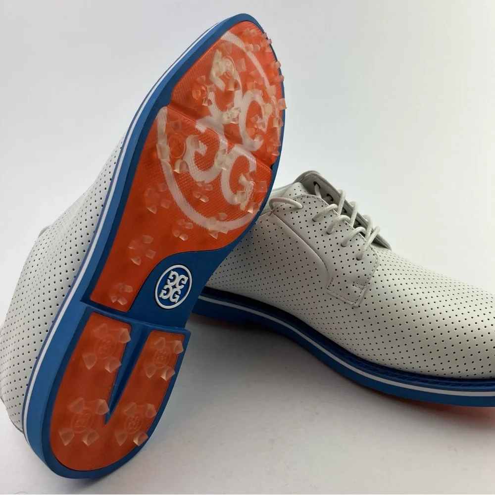 G/FORE Gallivanter Perforated Leather Golf Shoes Men’s 10.5 G4MA23EF01-CERUL - Picture 11 of 12